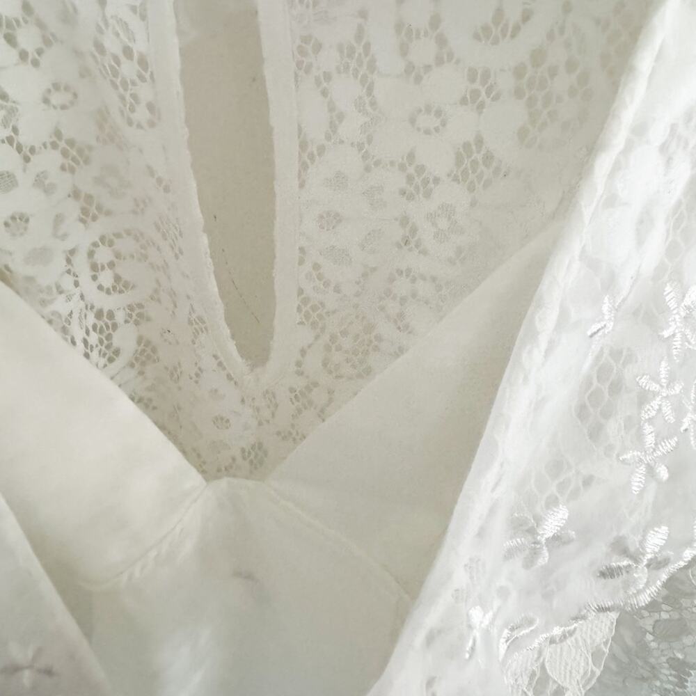 NEW For Love and Lemons White Santo Lace Romper XXS - Picture 5 of 7